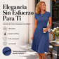 📢📢¡50% de descuento! ⏰ Vestido de punto acanalado cepillado elegante para mujer