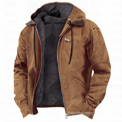 📢📢¡50% de descuento! ⏰ Chaqueta de trabajo con capucha cálida para hombre