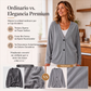 🔥⏰ ¡OFERTA 50% OFF! 👚 Cárdigan de punto de pana con cuello en V para mujer