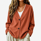 🔥⏰ ¡OFERTA 50% OFF! 👚 Cárdigan de punto de pana con cuello en V para mujer