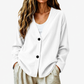 🔥⏰ ¡OFERTA 50% OFF! 👚 Cárdigan de punto de pana con cuello en V para mujer