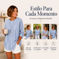 ⏰🔥 ¡OFERTA 50% OFF! 👗✨ Top casual de manga larga a rayas para mujer
