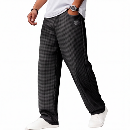 📢📢¡50% de descuento! ⏰ Pantalones largos holgados de punto gofrado minimalista