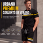 📢📢¡50% de descuento! ⏰ Conjunto de camiseta de manga corta casual y pantalones cortos para hombre