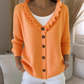 🔥⏰ ¡OFERTA 50% OFF! 👚 Cárdigan de punto con cuello con volantes para mujer