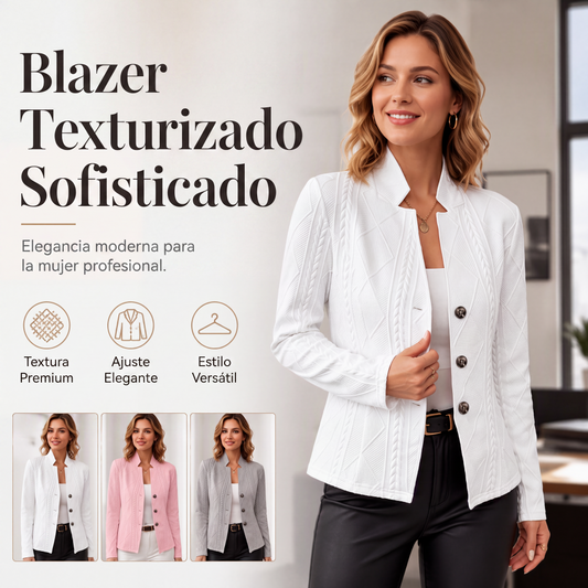 🔥 50% OFF | Americana de Mujer con Textura de Punto ✨