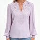 🔥 ¡50% DE DESCUENTO! | Blusa para Mujer con Encaje y Escote en V