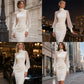 🔥 ¡50% DE DESCUENTO! | Vestido Midi Elegante con Mangas Transparentes