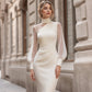 🔥 ¡50% DE DESCUENTO! | Vestido Midi Elegante con Mangas Transparentes