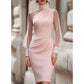 🔥 ¡50% DE DESCUENTO! | Vestido Midi Elegante con Mangas Transparentes