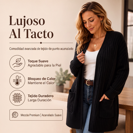 💕 ¡UNA PRENDA, MUCHÍSIMOS LOOKS! | Cárdigan Acanalado -50%
