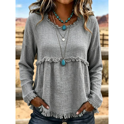 🌿 ¡DALE UN TOQUE BOHO A TU LOOK! | Blusa con Flecos -50%