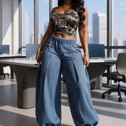👖 ADIÓS A LOS JEANS APRETADOS | Pantalón Harem de Mezclilla -50%