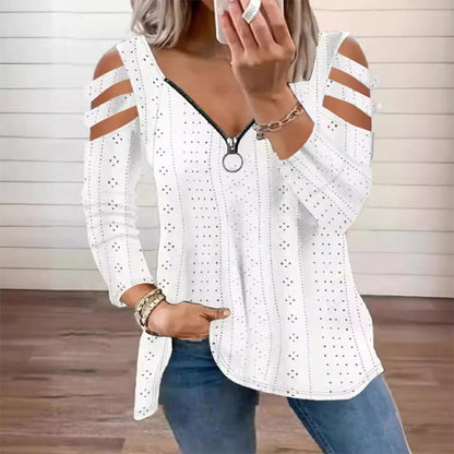 🔥 EL DETALLE QUE CAMBIA TODO | Blusa con Hombros Descubiertos y Cierre -50%