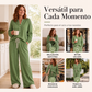 ☁️ DE CASA A LA CALLE | Conjunto Waffle de 2 Piezas para Mujer -50%