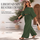 ✨ DOS PIEZAS, UN LOOK QUE DESTACA | Conjunto de Hombros Descubiertos + Pantalón Wide Leg -50%