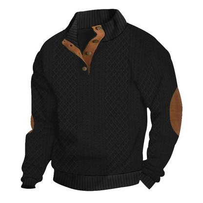 🔥 ESTILO RETRO QUE MARCA LA DIFERENCIA | Sudadera Jacquard para Hombre -50%