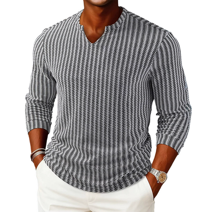 🔥 UN CLÁSICO CON MÁS ACTITUD | Suéter de Punto a Rayas para Hombre -50%