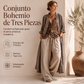 🌿 ¡A MITAD DE PRECIO! | Conjunto Boho de 3 Piezas para Mujer