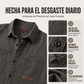Camisa utilitaria holgada de manga larga para hombre