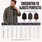 Camisa utilitaria holgada de manga larga para hombre
