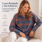 ⏰🔥 ¡OFERTA 50% OFF! 🧶✨ Cárdigan de Punto a Cuadros para Mujer – Corte Oversize, Suave y Estilo Casual sin Esfuerzo