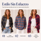 ⏰🔥 ¡OFERTA 50% OFF! 🧶✨ Cárdigan de Punto a Cuadros para Mujer – Corte Oversize, Suave y Estilo Casual sin Esfuerzo