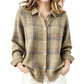 ⏰🔥 ¡OFERTA 50% OFF! 🧶✨ Cárdigan de Punto a Cuadros para Mujer – Corte Oversize, Suave y Estilo Casual sin Esfuerzo