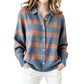 ⏰🔥 ¡OFERTA 50% OFF! 🧶✨ Cárdigan de Punto a Cuadros para Mujer – Corte Oversize, Suave y Estilo Casual sin Esfuerzo
