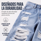 ⏰🔥 ¡OFERTA 50% OFF! 👖✨ Vaqueros Cargo de Pierna Ancha para Mujer – Estilo Streetwear, Tiro Alto y Silueta Estilizada