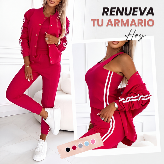 🏆¡Más vendido!🏆👚 Conjunto de 3 piezas: comodidad informal, estilo sin esfuerzo.