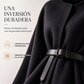 Abrigo capa elegante para mujer con cuello alto✈Envío gratuito