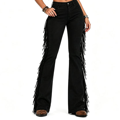 🤠 ¡A MITAD DE PRECIO! | Jeans Acampanados con Flecos Laterales