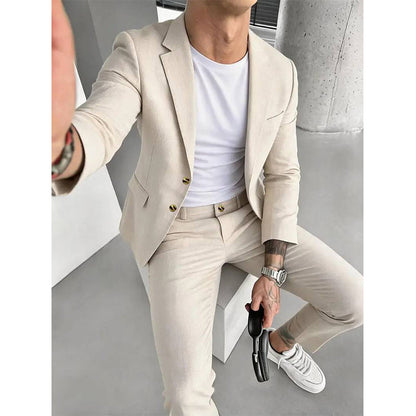 💥-50% AHORRO💥Traje de negocios elástico versátil para hombre