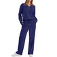 Conjunto de 2 piezas para mujer: top casual y pantalón de descanso