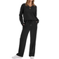 Conjunto de 2 piezas para mujer: top casual y pantalón de descanso