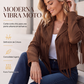 Chaquetas casuales de mujer con flecos y manga larga