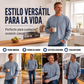 Camiseta de manga larga holgada para hombre