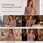 Vestido ajustado de mujer elegante de cuello en V y mangas obispo
