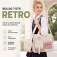 Bolso tote de lona con gran capacidad y múltiples bolsillos