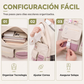 Bolso tote de lona con gran capacidad y múltiples bolsillos