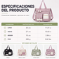Bolso tote de lona con gran capacidad y múltiples bolsillos