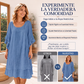 Vestido de verano para mujer con mangas de volante holgado