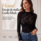 Camisa de encaje de manga larga elegante para mujer