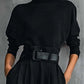⏰🔥 ¡OFERTA 50% OFF! 👚✨ Conjunto Elegante de 2 Piezas para Mujer – Top de Cuello Alto y Pantalón de Talle Alto, Figura Estilizada y Look Sin Esfuerzo