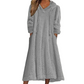 ⏰🔥 ¡OFERTA 50% OFF! 👗❄️ Vestido Largo de Felpa para Mujer – Súper Cálido, Extra Suave, Corte Línea A y Perfecto para el Invierno