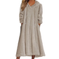 ⏰🔥 ¡OFERTA 50% OFF! 👗❄️ Vestido Largo de Felpa para Mujer – Súper Cálido, Extra Suave, Corte Línea A y Perfecto para el Invierno