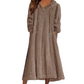 ⏰🔥 ¡OFERTA 50% OFF! 👗❄️ Vestido Largo de Felpa para Mujer – Súper Cálido, Extra Suave, Corte Línea A y Perfecto para el Invierno