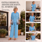 Conjunto elegante de 3 piezas con estampado para mujer