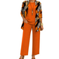 Conjunto elegante de 3 piezas con estampado para mujer